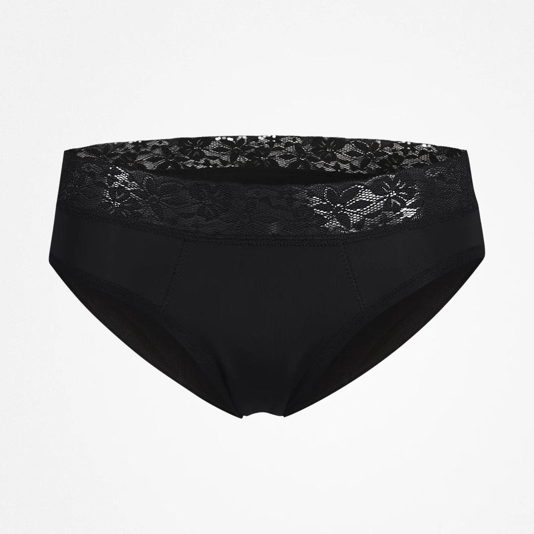 SNOCKS x femtis Period Panty - ALWA Slip Period Super - Schwarz