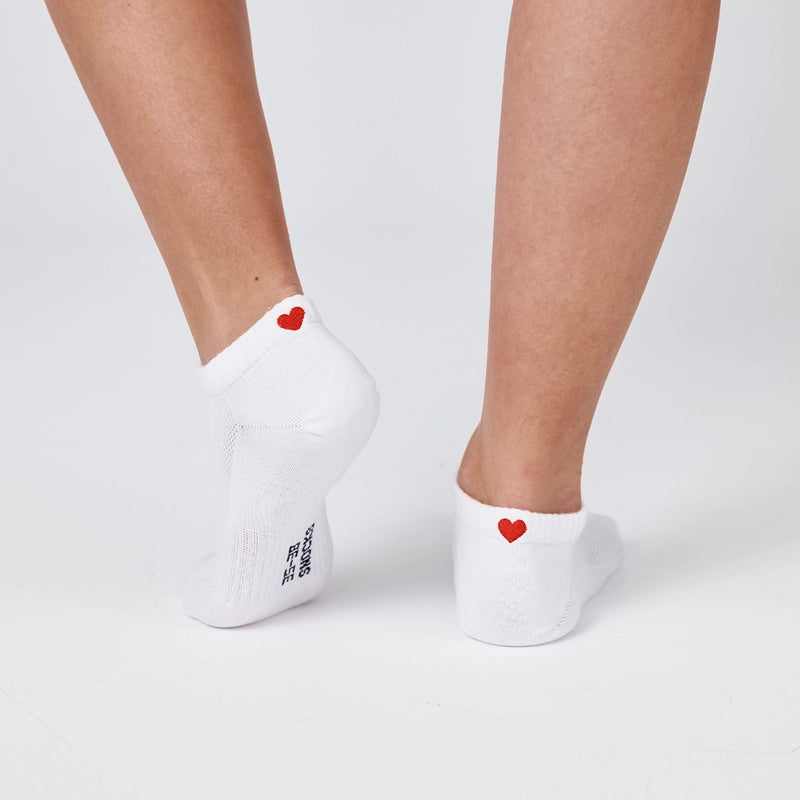 Chaussettes Sneaker - Chaussettes - Design discret en forme de cœur