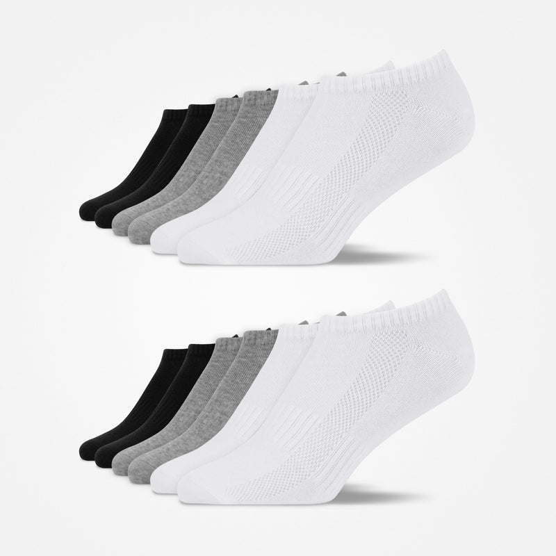 {"alt": "Chaussettes Sneaker - Chaussettes - Mix (Noir/Blanc/Gris)", "quantity":"2"}