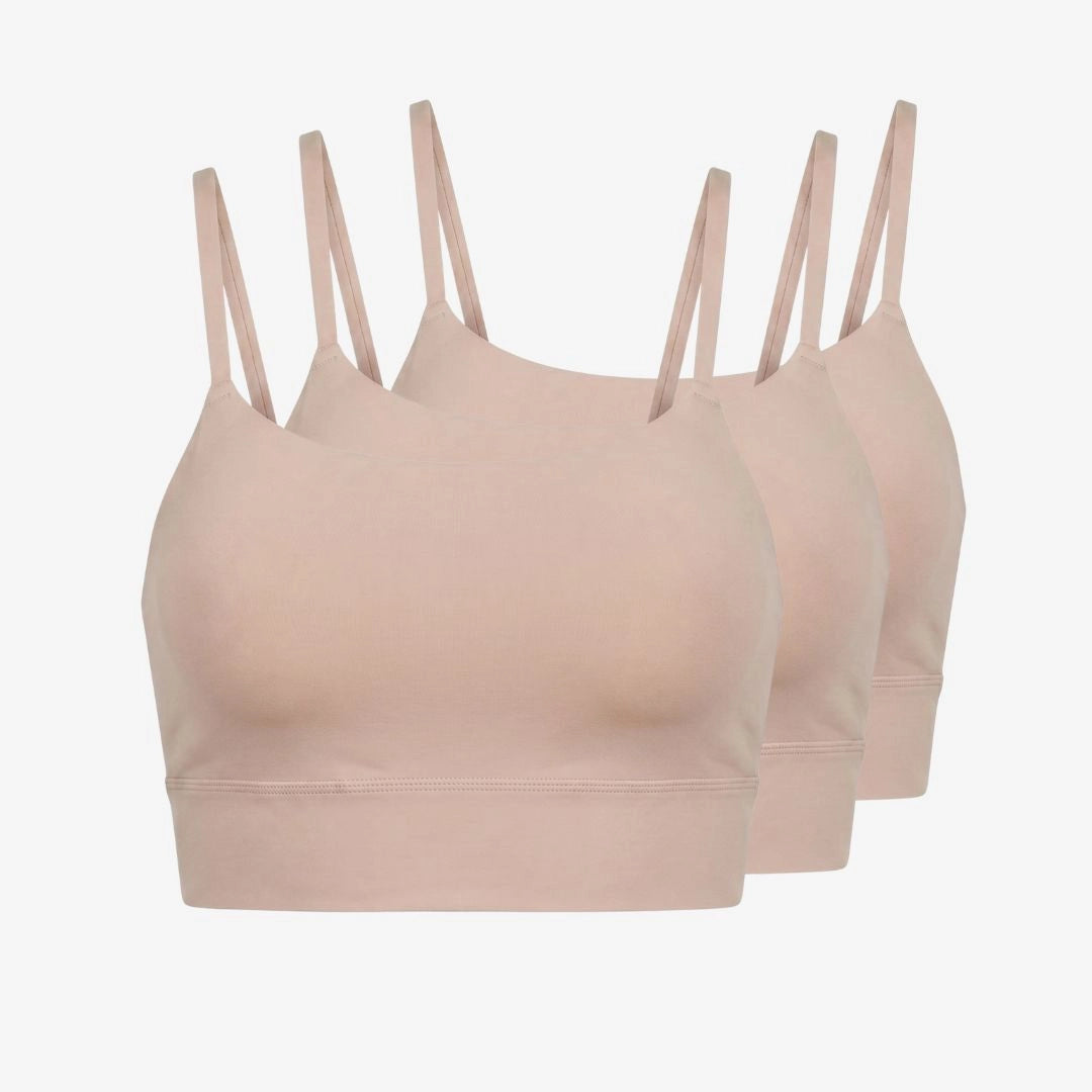 {"alt": "Microfiber Seamless Bralette - Oberteil - Beige", "quantity":"3"}