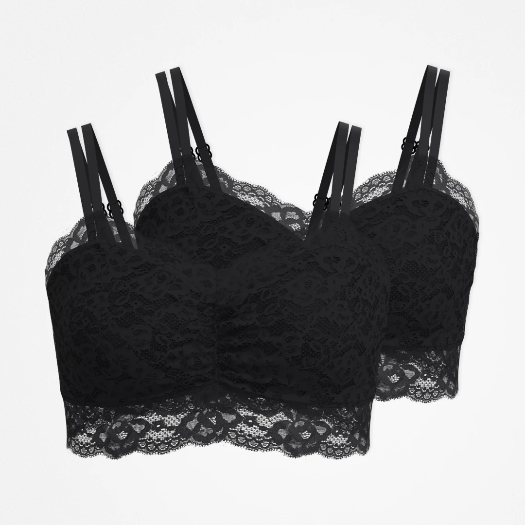 {"alt": "Reggiseno in pizzo taglie forti - Top - Nero", "quantity":"2"}