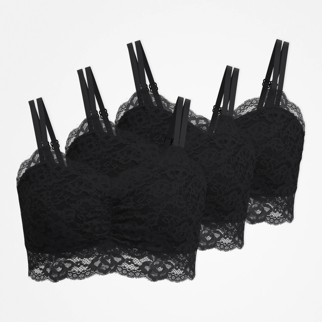 {"alt": "Reggiseno in pizzo taglie forti - Top - Nero", "quantity":"3"}