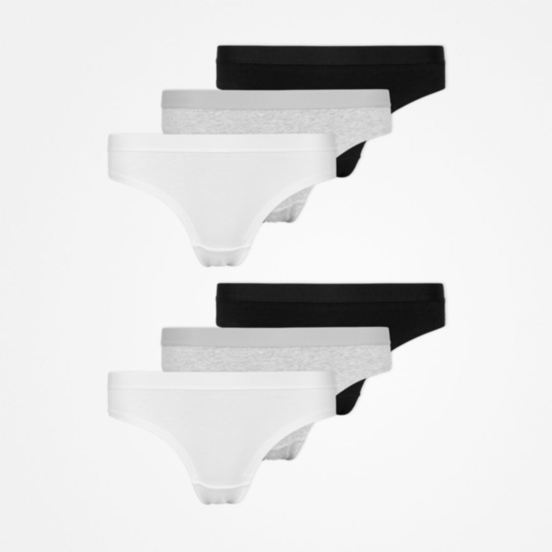 {"alt": "Slip brasiliani con fascia elastica - Mutande - Mix (Bianco/Grigio chiaro/Nero)", "quantity":"2"}