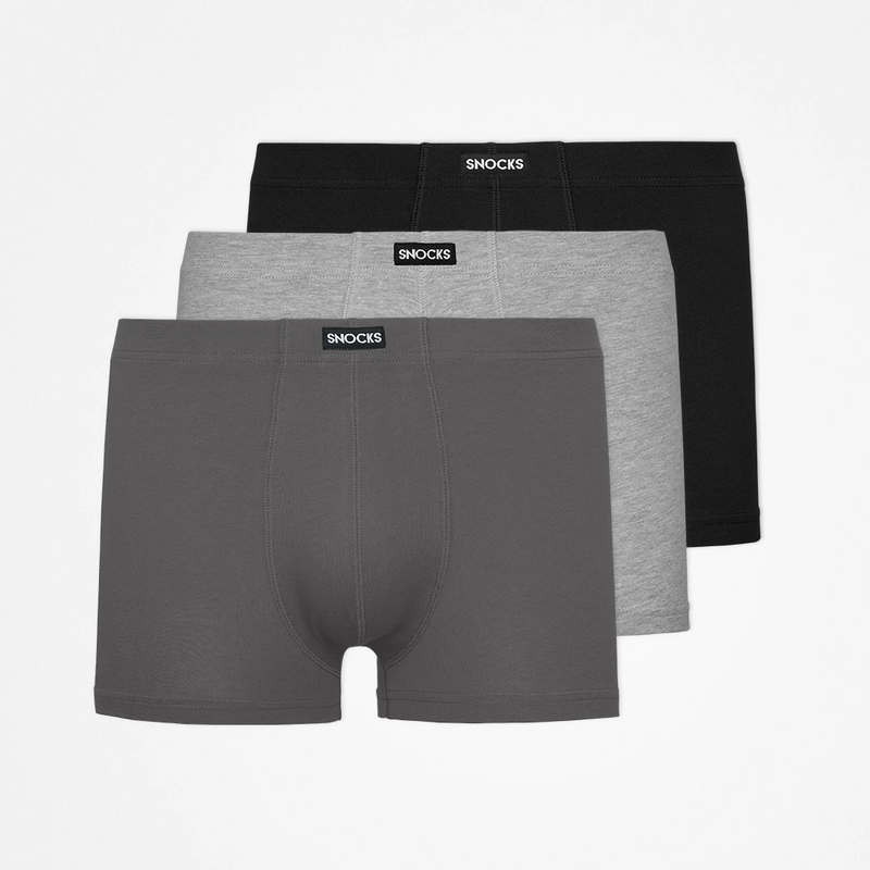 Boxer retrò - Mutande - Mix (Nero/Grigio/Grigio chiaro)