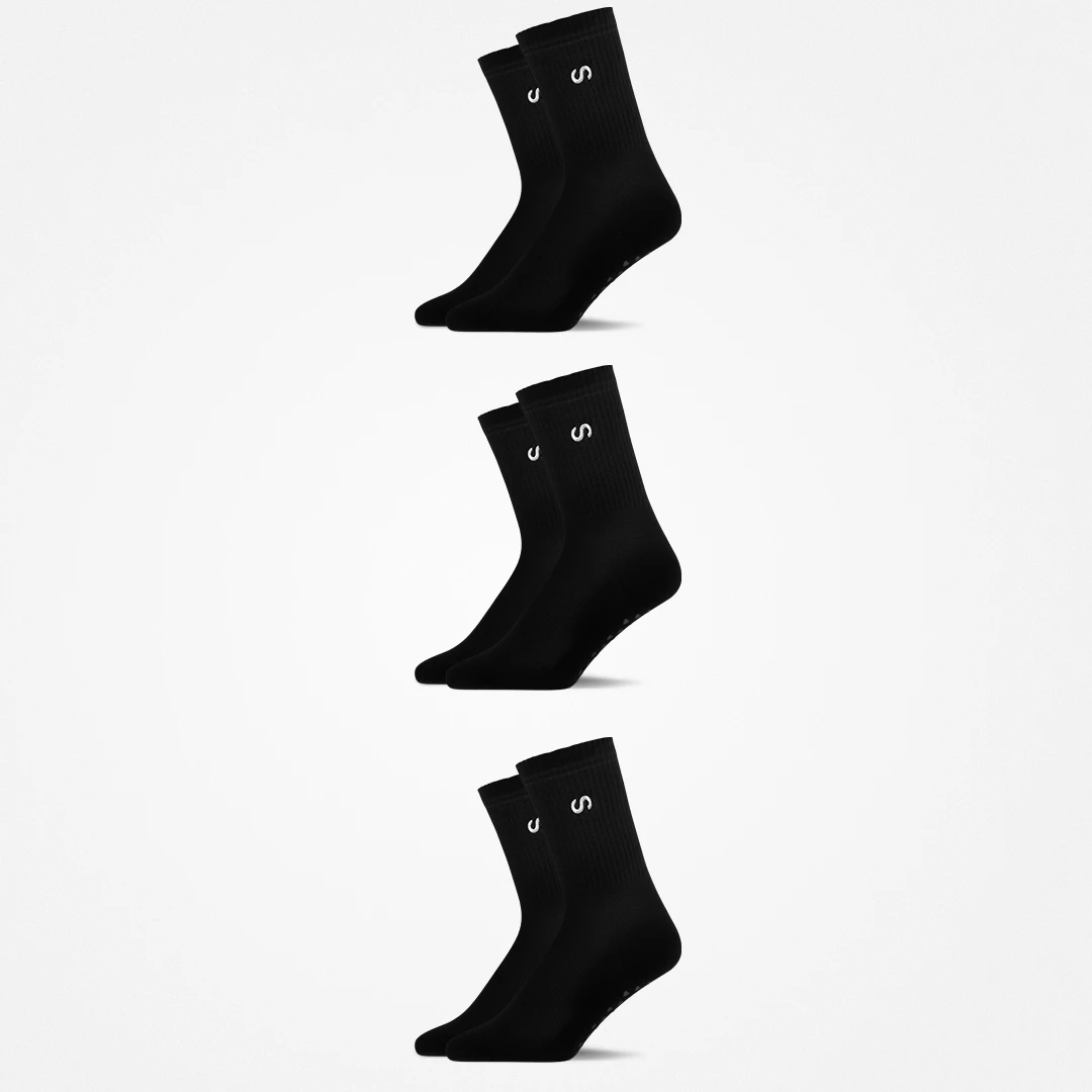 {"alt": "Pilates sokken - sokken - zwart (logo)", "quantity":"3"}