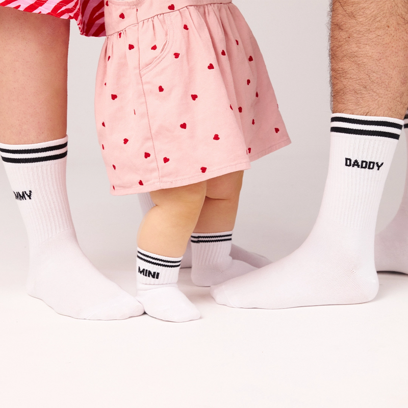Calzini familiari „Mamma, Papà, Mini“ - Calzini -