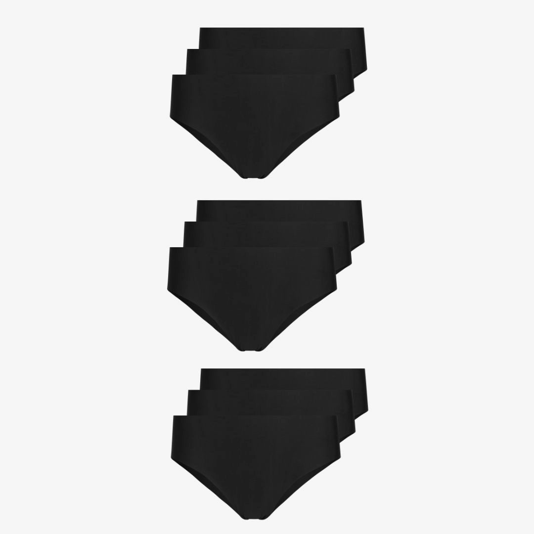 {"alt": "Microfiber High Waist Seamless Hipster - Unterhosen - Schwarz", "quantity":"3"}