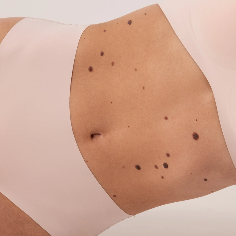 Microfiber High Waist Seamless Hipster | Beige