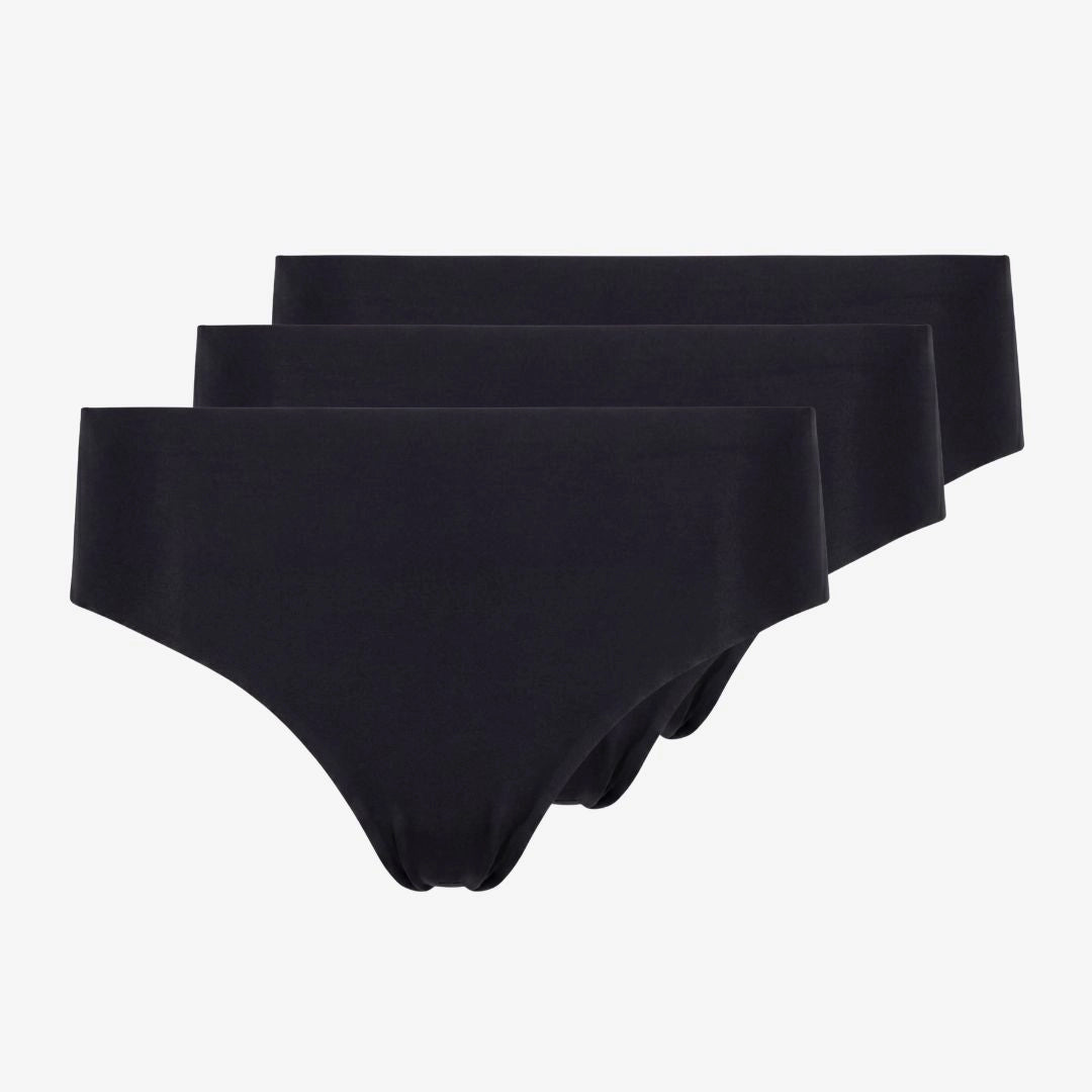 Microfiber High Waist Seamless Tanga - Unterhosen - Schwarz