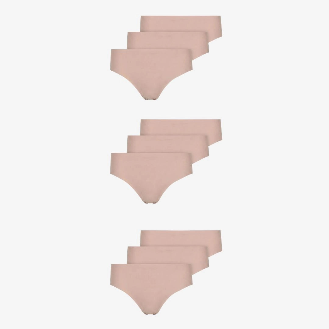 {"alt": "Microfiber High Waist Seamless Tanga - Unterhosen - Beige", "quantity":"3"}