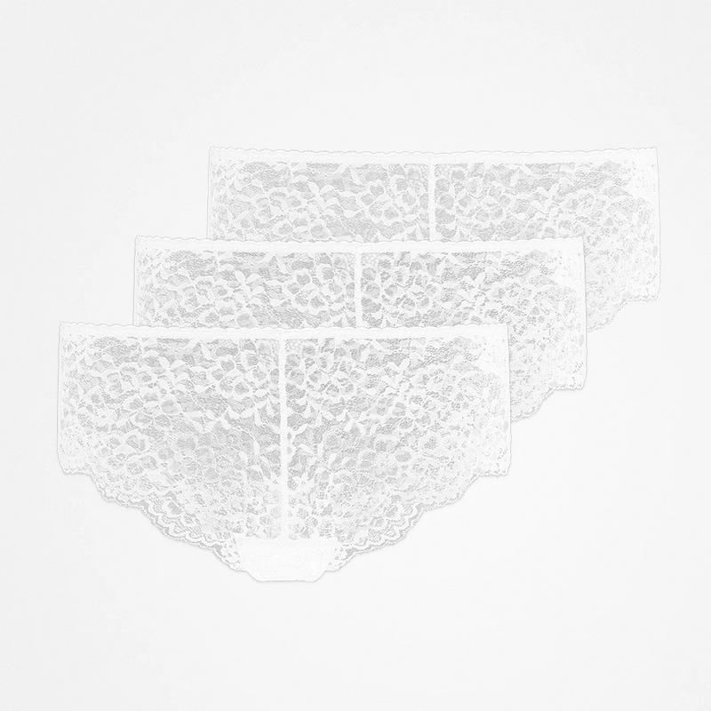 Culottes hipster en dentelle - Sous-vêtements - Blanc