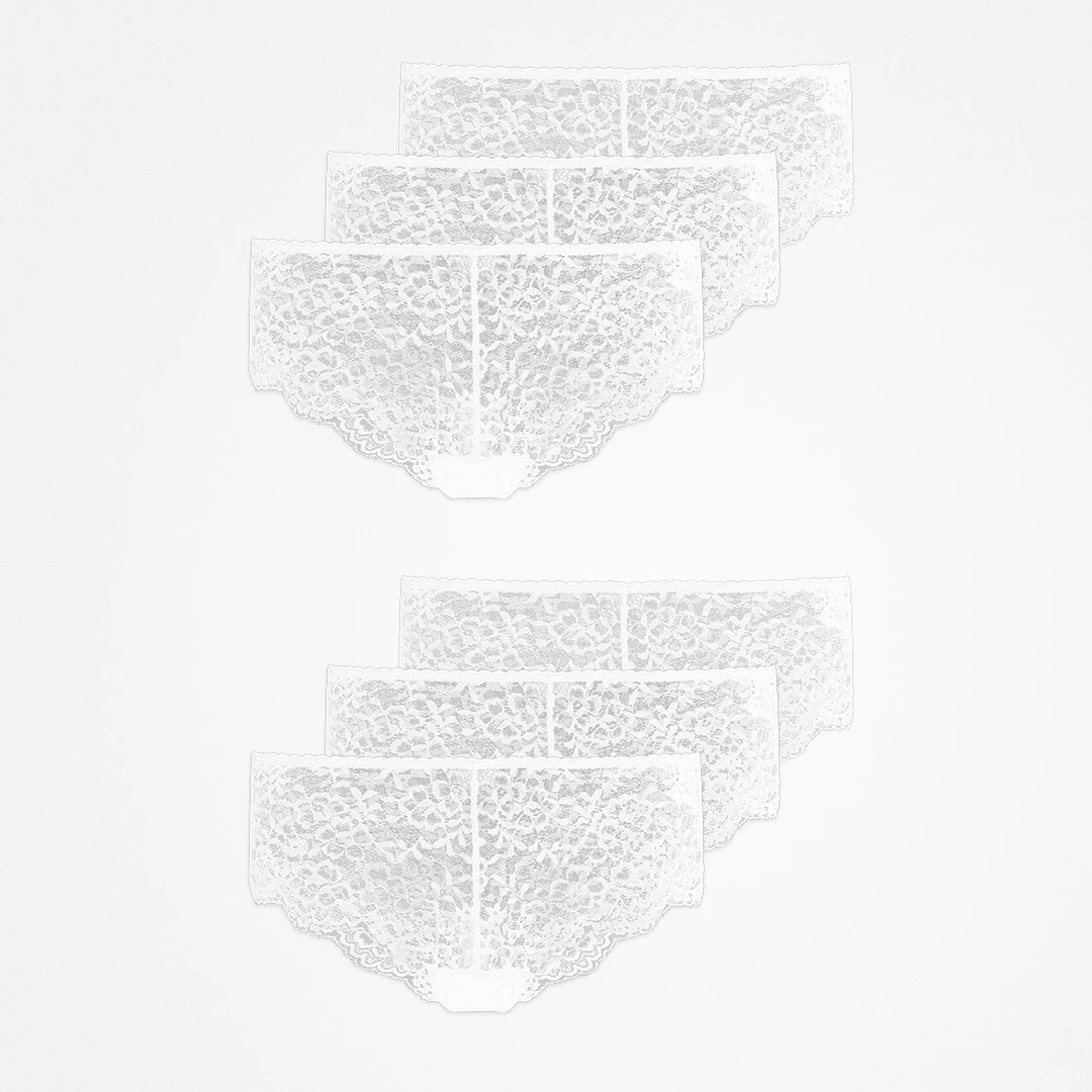 {"alt": "Culottes hipster en dentelle - Sous-vêtements - Blanc", "quantity":"2"}