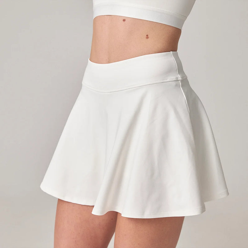 Gonna da tennis donna - Pantaloni - Vita alta