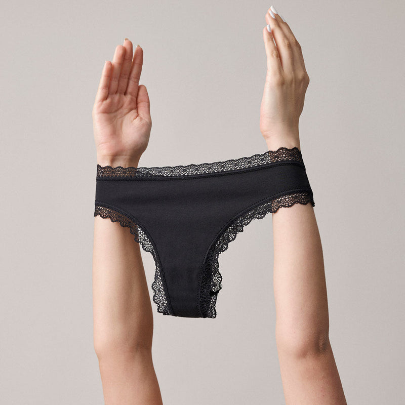 String con pizzo - Biancheria intima - Guscio in 100% cotone
