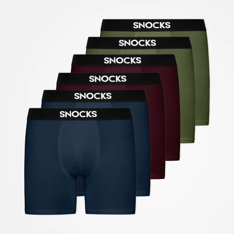 {"alt": "Lange Boxershorts - Unterhosen - Mix (Rot/Olive/Blau)", "quantity":"1"}