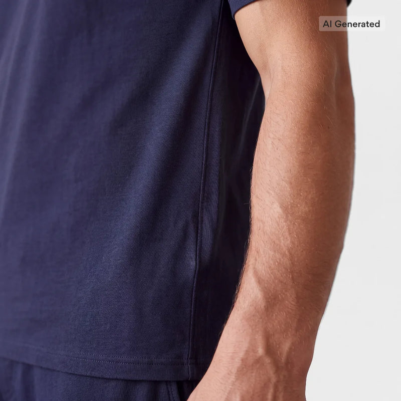 Schlafanzug Set Herren lang - Kleidung -