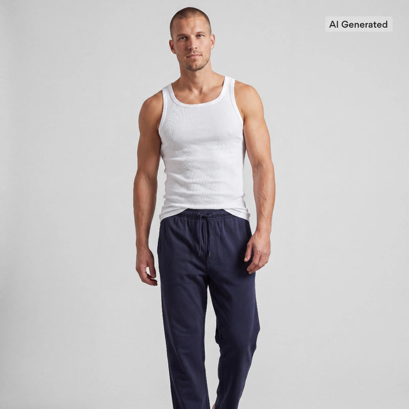 Schlafanzug Set Herren lang - Kleidung -