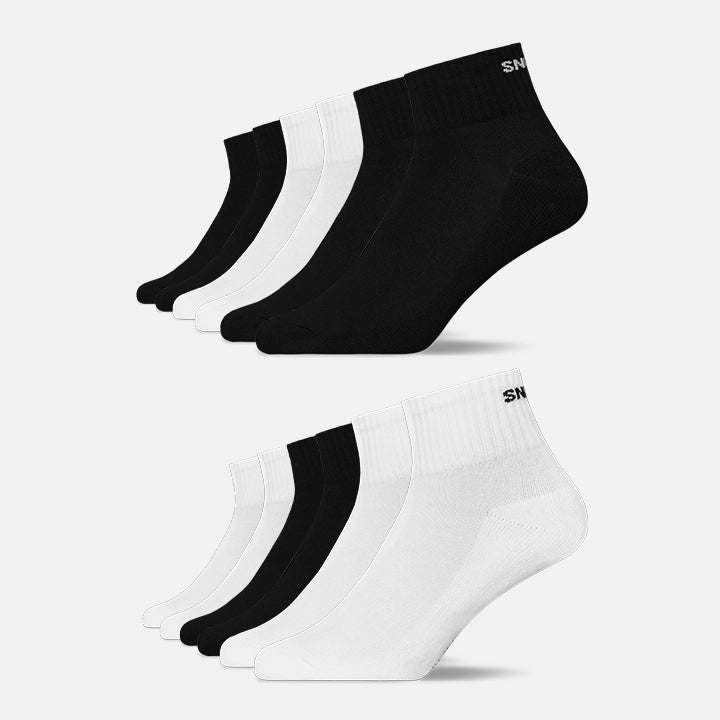 {"alt": "Retro Sneaker Socken - Socken - Mix (Schwarz/Weiß) (SNOCKS)", "quantity":"3"}
