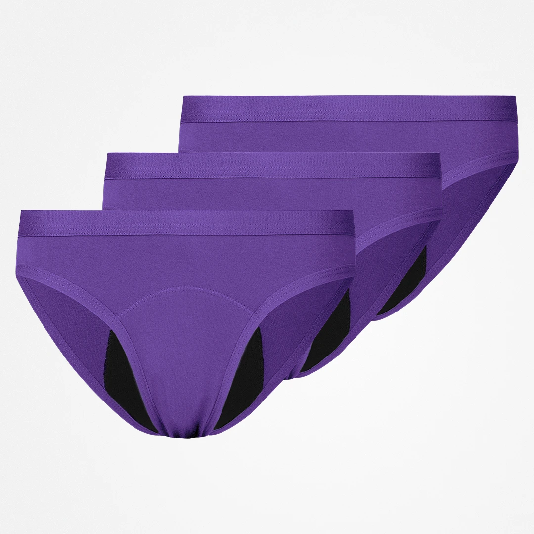 {"alt": "SNOCKS x femtis Teen Period Panty - ROMY - Unterhosen - Lila", "quantity":"3"}