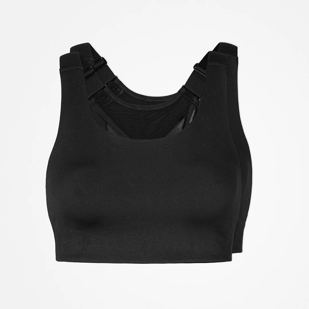 {"alt": "Brassière de sport en mesh - Hauts - Noir", "quantity":"2"}