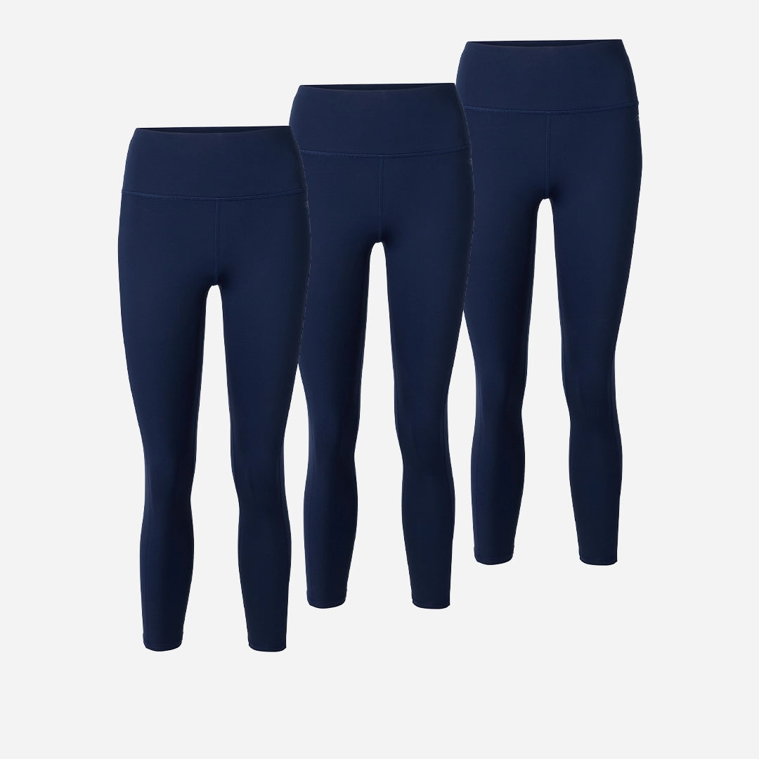{"alt": "Leggings taille haute 7/8 - Pantalons - Bleu foncé", "quantity":"3"}
