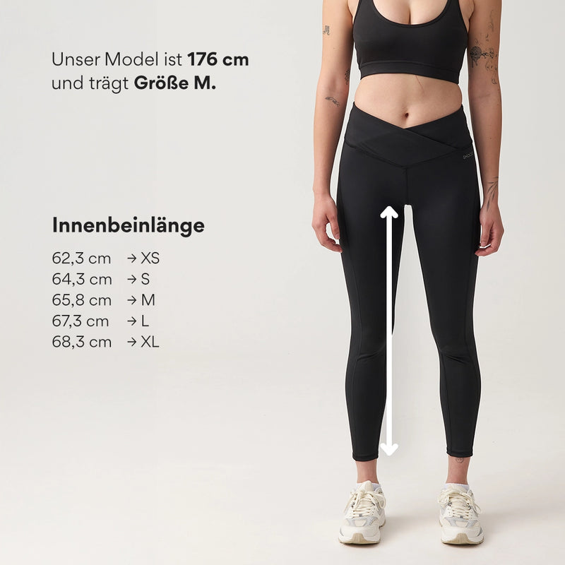 Leggings taille haute V Cross - Pantalons - Coupe