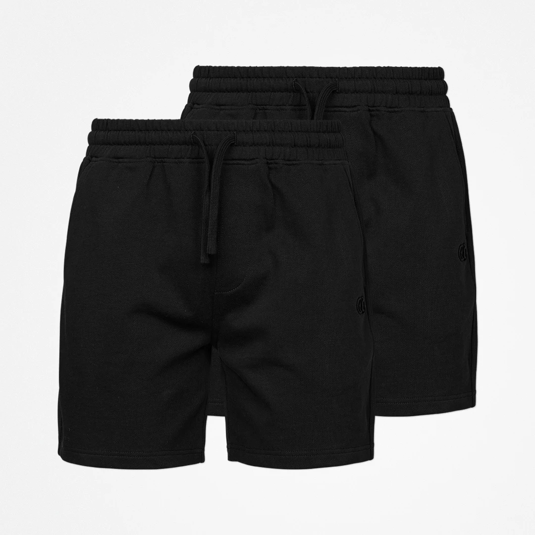 {"alt": "Shorts en sweat pour hommes - Pantalons - Noir", "quantity":"2"}