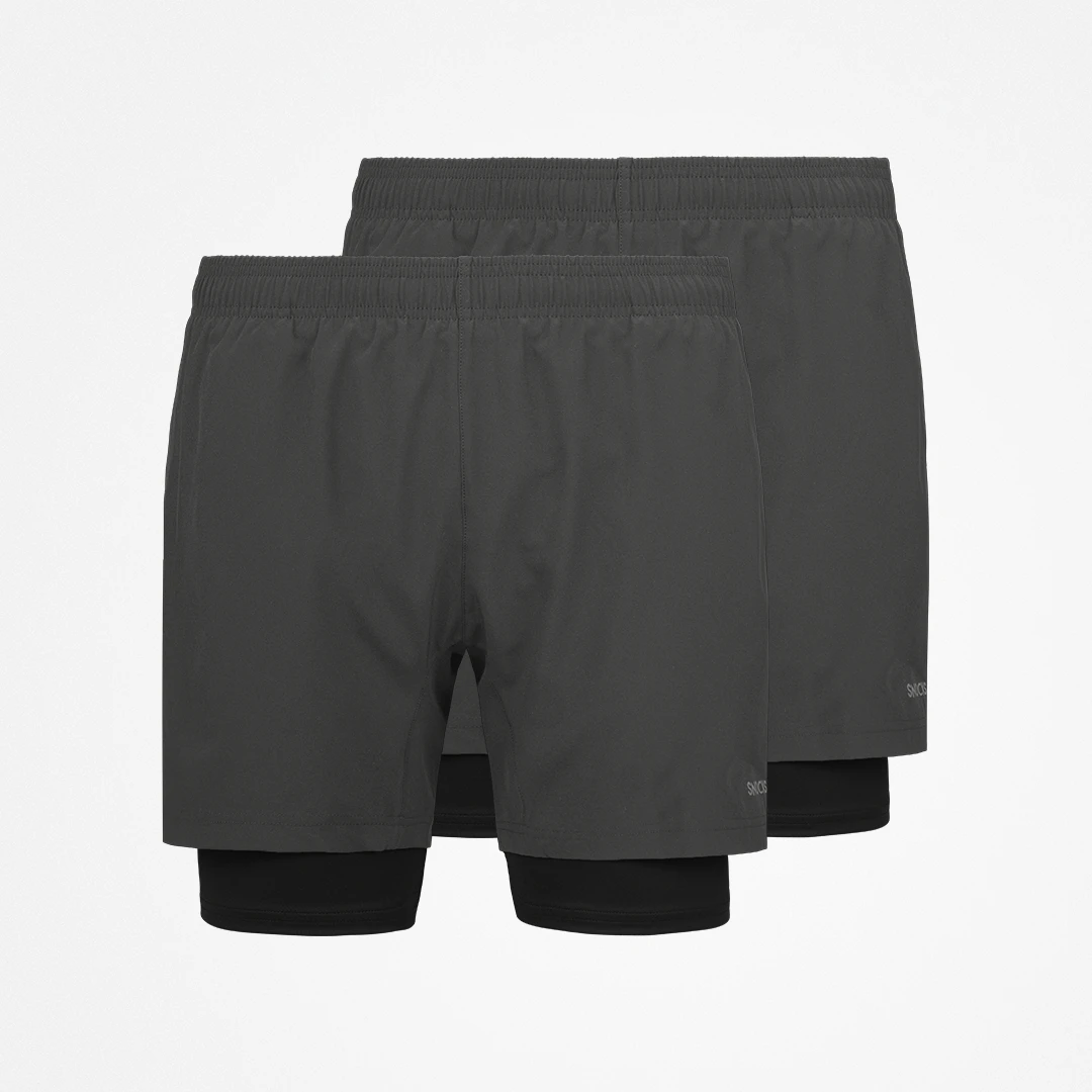 {"alt": "Shorts 2 en 1 Homme - Pantalons - Gris foncé", "quantity":"2"}