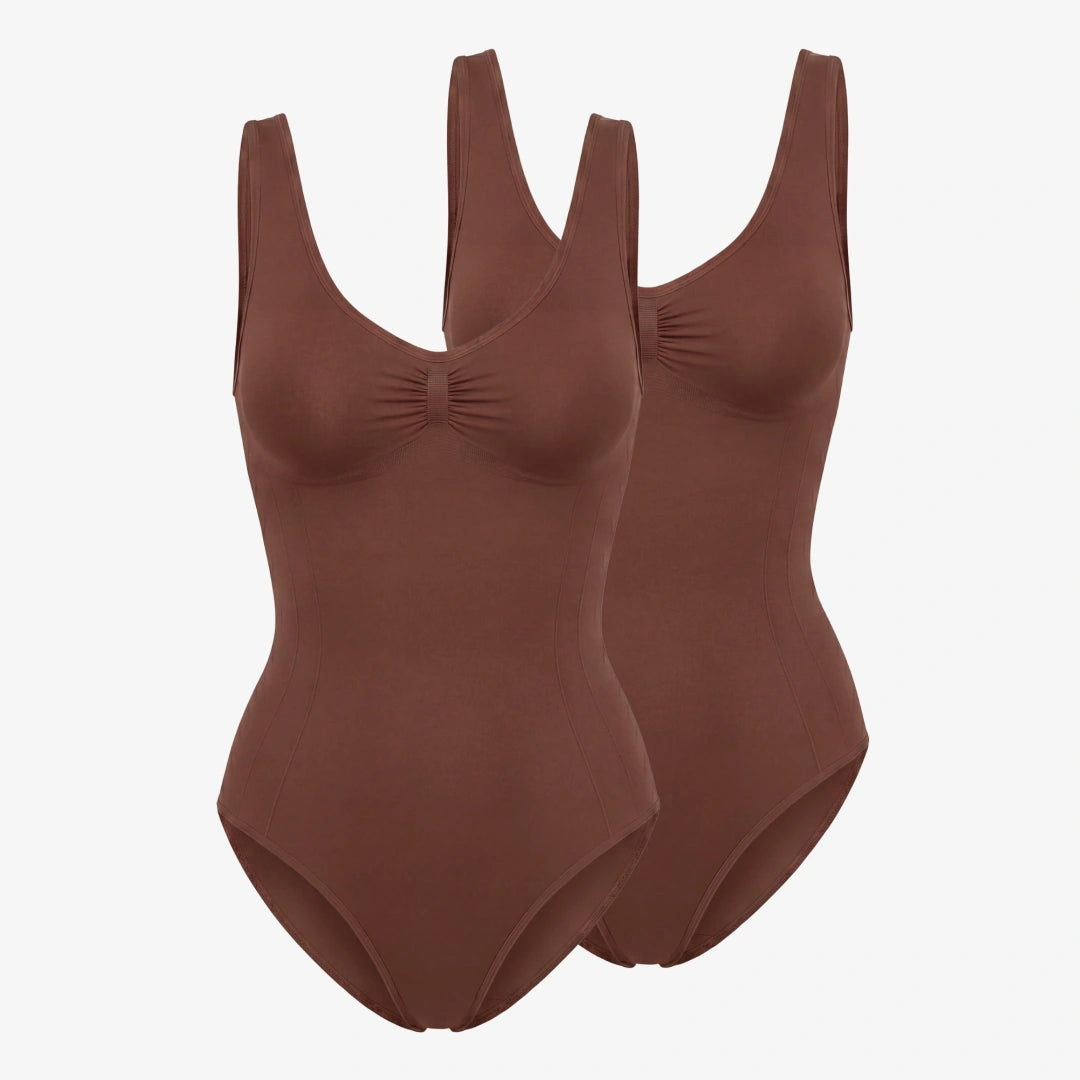 {"alt": "Shaping Body mit breiten Trägern - Oberteile - Braun", "quantity":"2"}