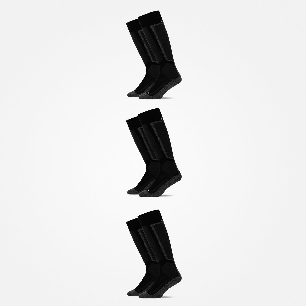 {"alt": "Chaussettes de ski - Chaussettes - Noir", "quantity":"3"}