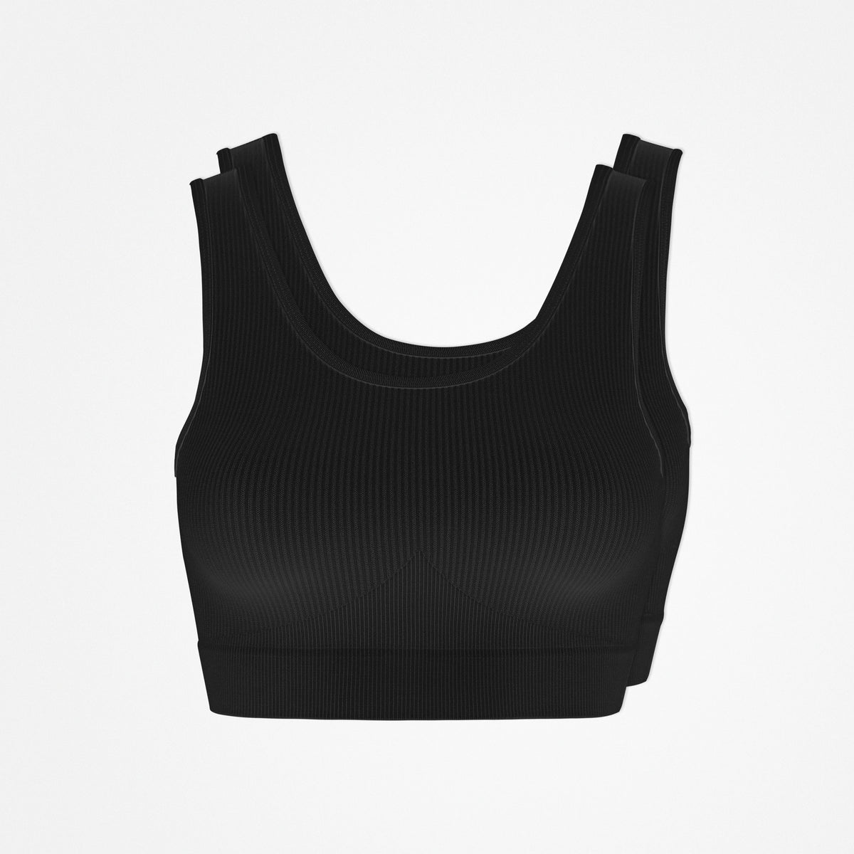 {"alt": "Brassière de sport sans coutures - Hauts - Noir", "quantity":"2"}