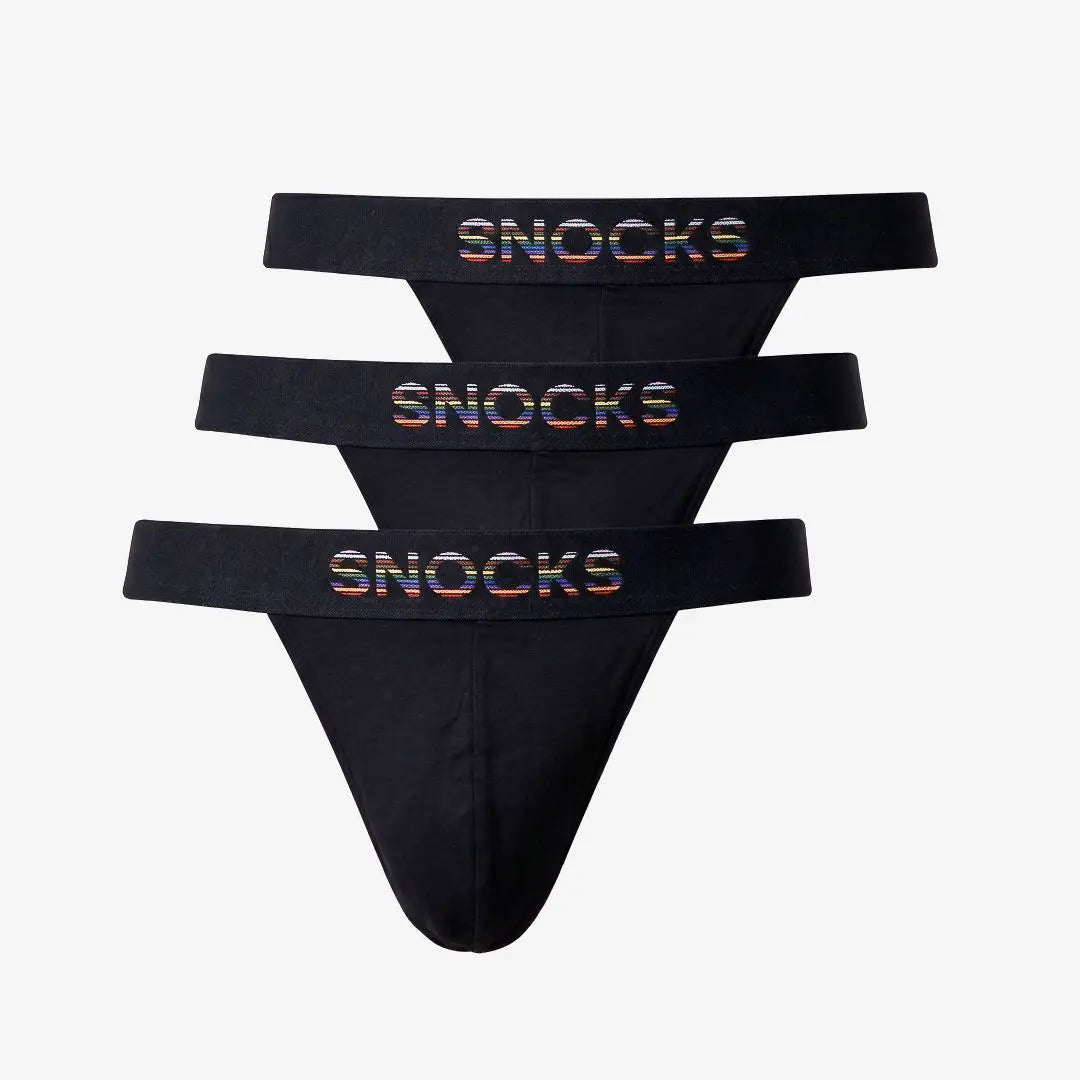Männer Tanga Pride - Unterhosen - Schwarz (Pride)