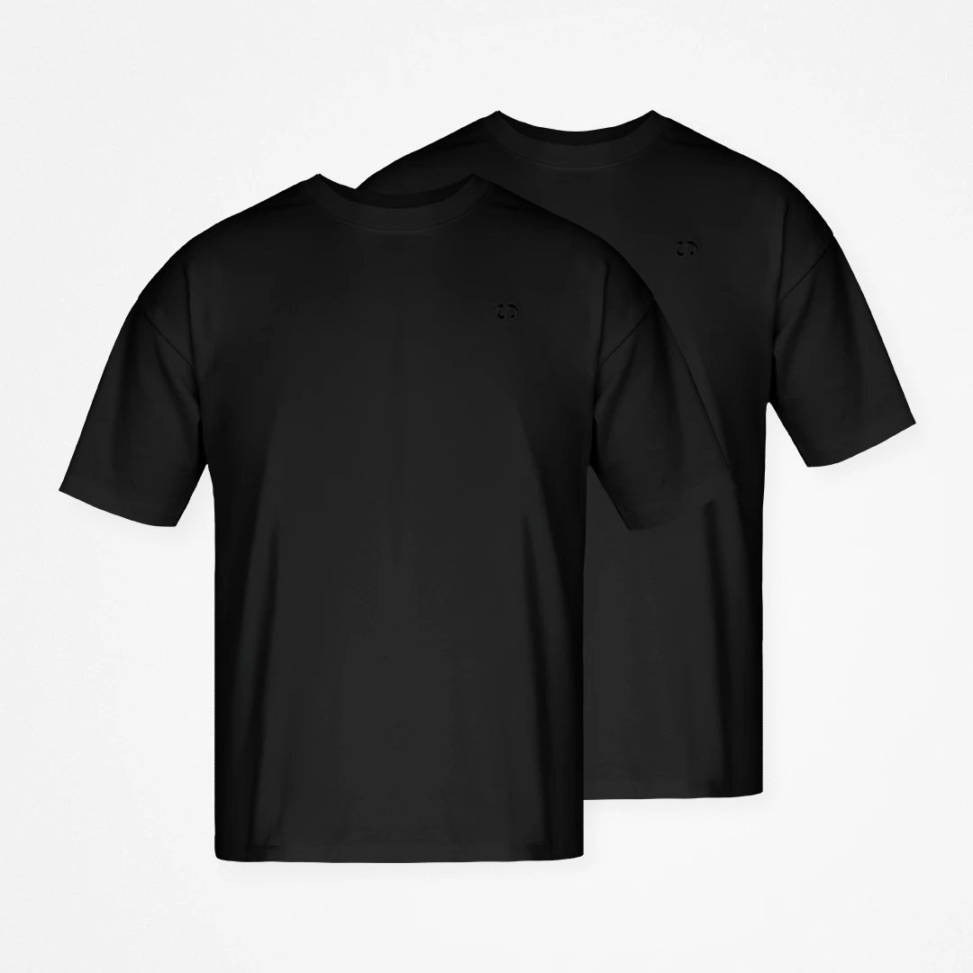 {"alt": "T-shirt oversize homme - Hauts - Noir", "quantity":"2"}