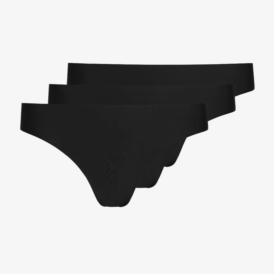 Microfiber Seamless Tanga - Unterhosen - Schwarz