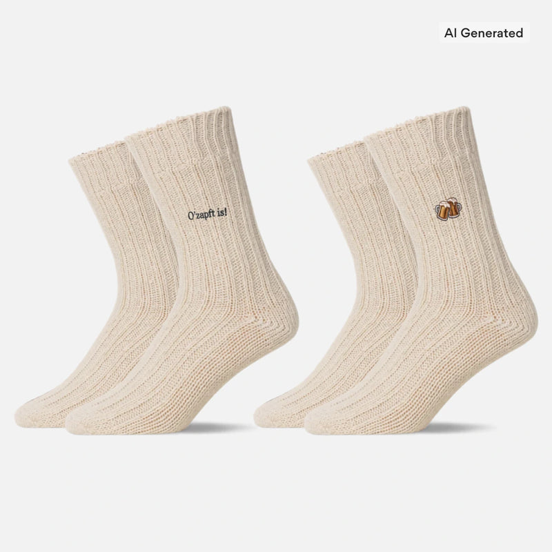 Norweger Socken - Socken - Off White "O' Zapft is"-Edition