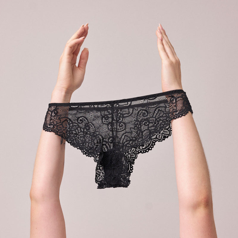 Slip brasiliani in pizzo - Mutandine - Guscio in 100% cotone biologico