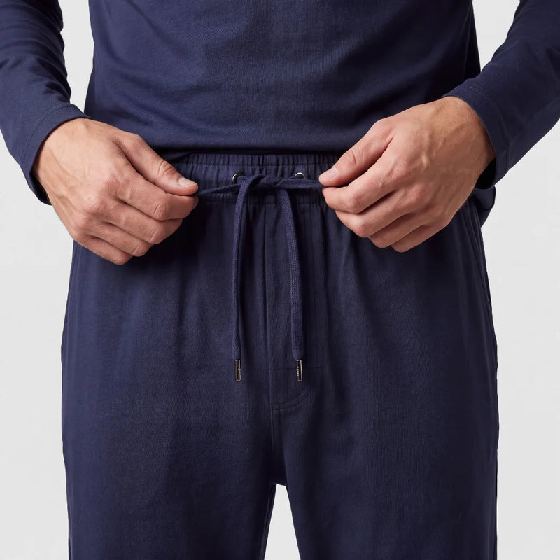Schlafanzug Set Herren lang - Kleidung -