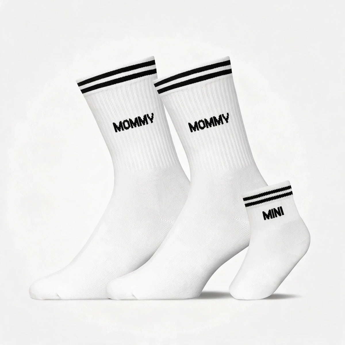 Familiensocken „Mommy, Mommy, Mini“ - Socken - Weiß