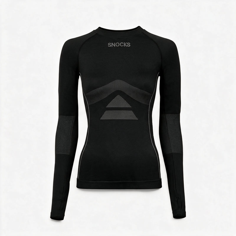 Thermo Longsleeve Damen - Kleidung - Schwarz