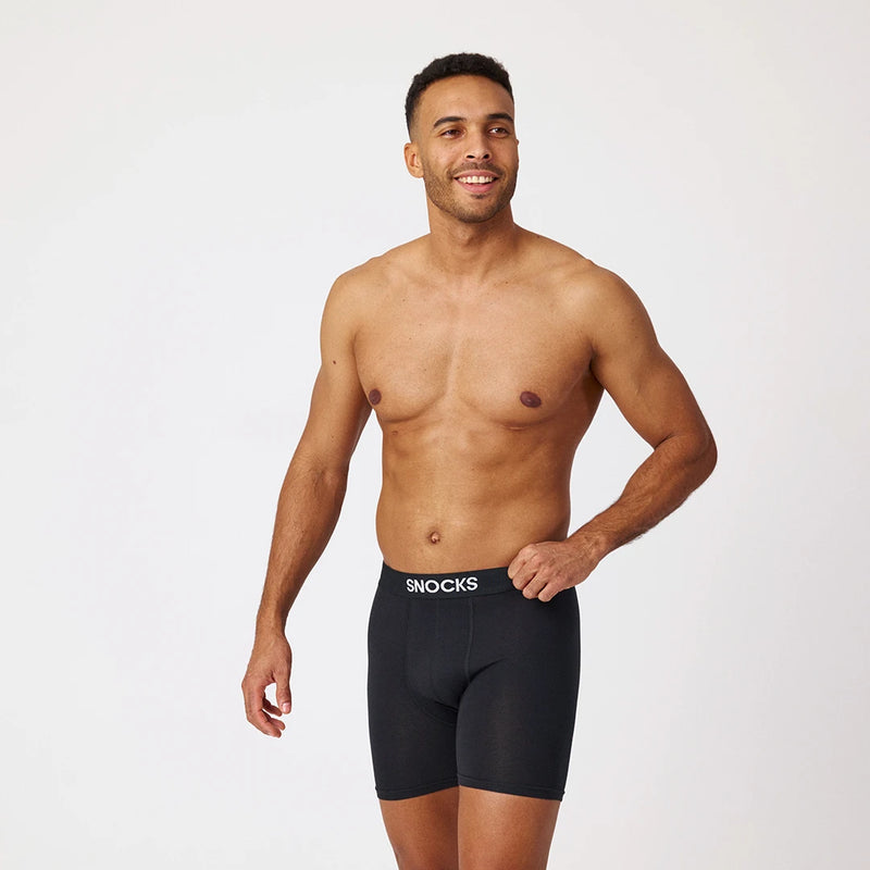 Lange Boxershorts | Schwarz
