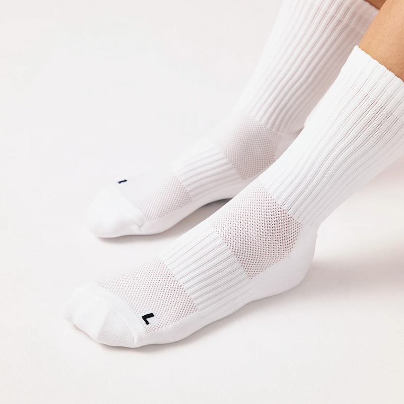 Hohe Laufsocken | Schwarz-Weiß