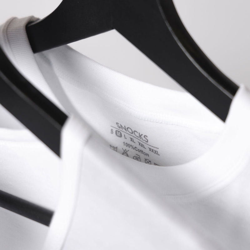 Rundhals T-Shirt extra lang - Oberteile - Kein kratzender Zettel