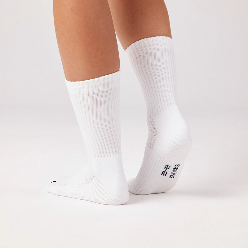 Hohe Laufsocken | Schwarz-Weiß