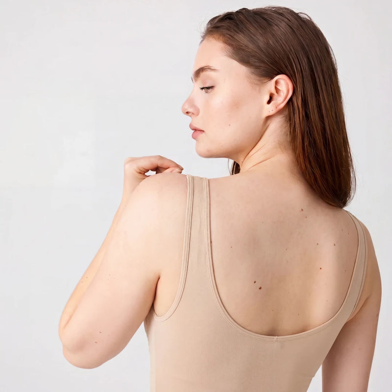 Shaping Body mit breiten Trägern | Beige
