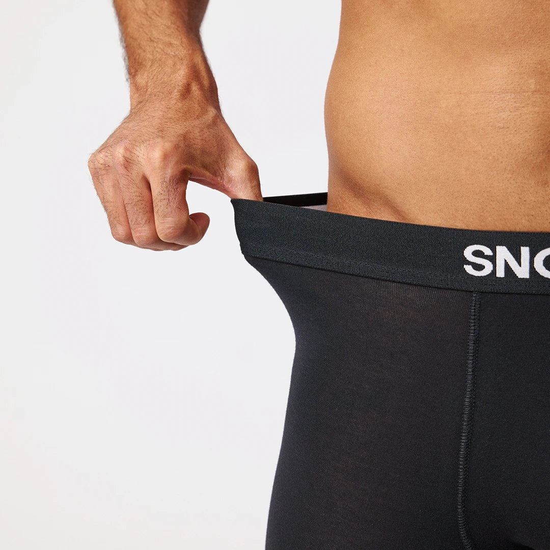 Lange Boxershorts | Schwarz