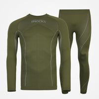 Sous-vêtements thermiques homme avec trou pour le pouce - Vêtements - Olive
