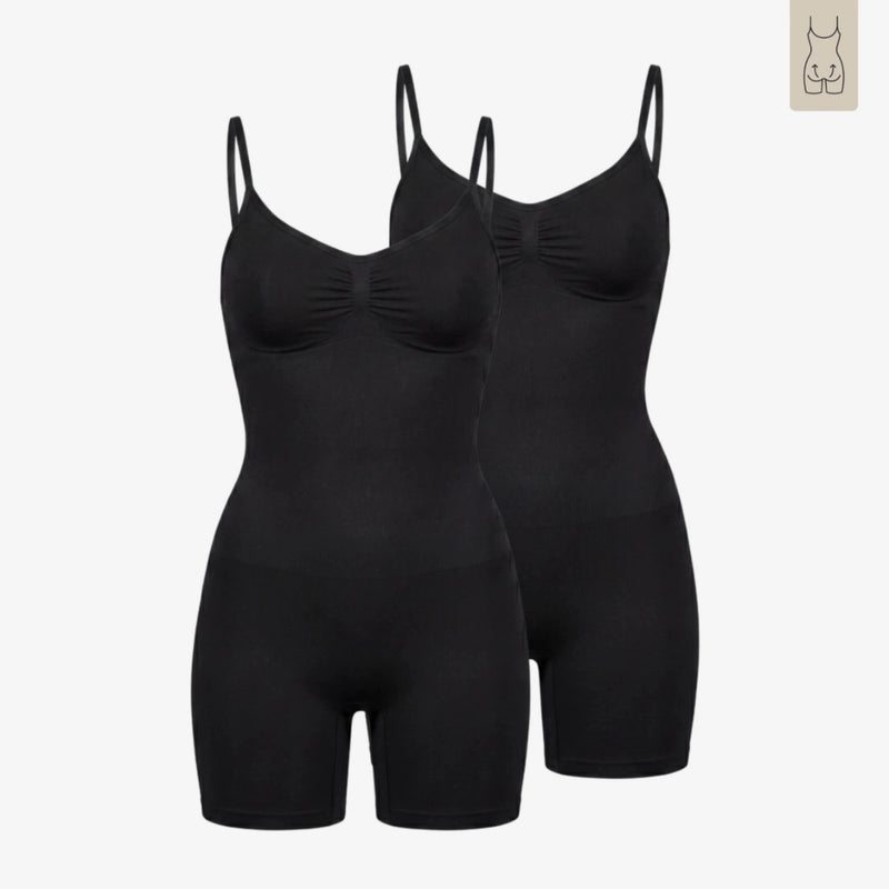 Body sculptant avec effet push-up fessier | Noir
