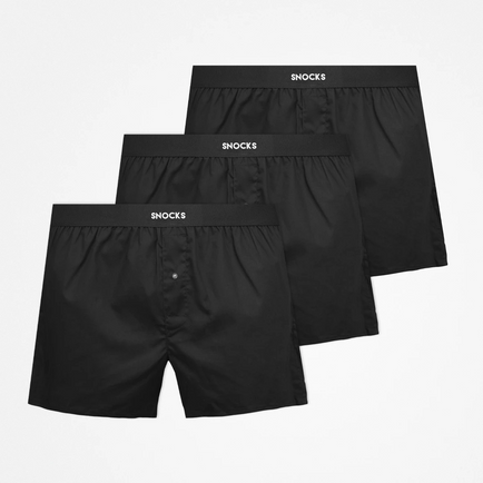 Boxers américains - Sous-vêtements - Noir (ceinture élastique)