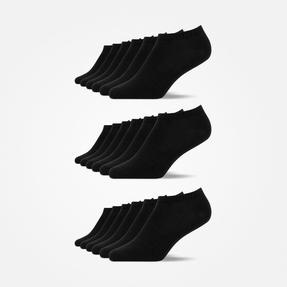 {"alt": "Chaussettes Bambou Sneaker - Chaussettes - Noir", "quantity":"3"}