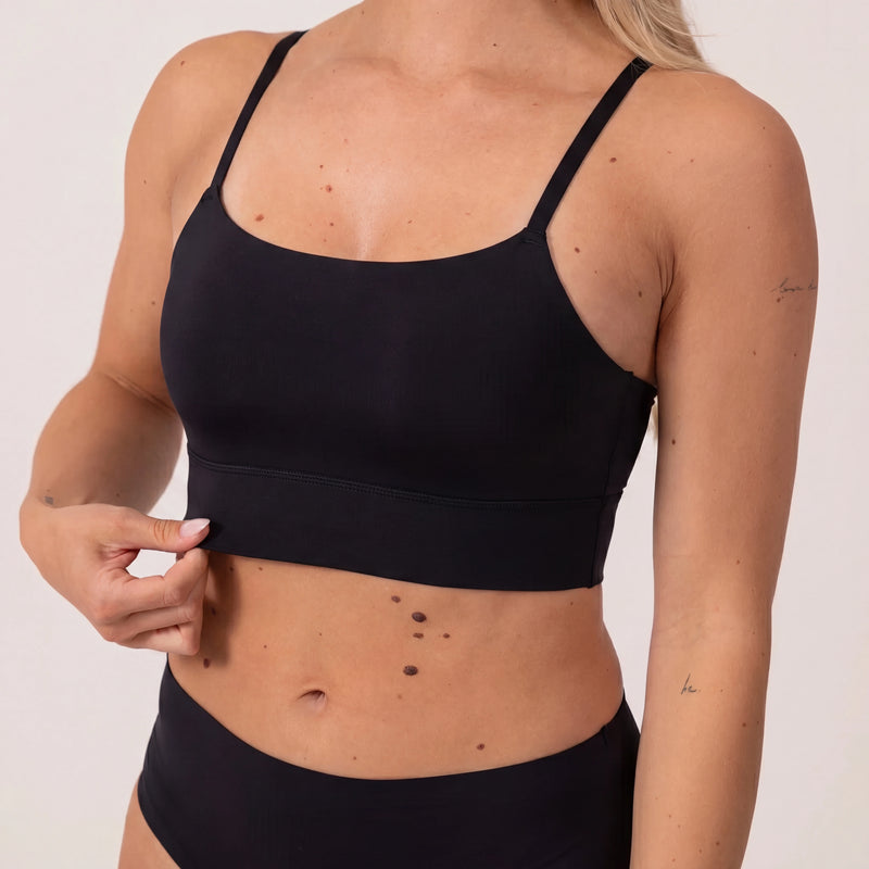 Microfiber Seamless Bralette | Schwarz